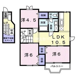 ウインズ２１　Ａの物件間取画像